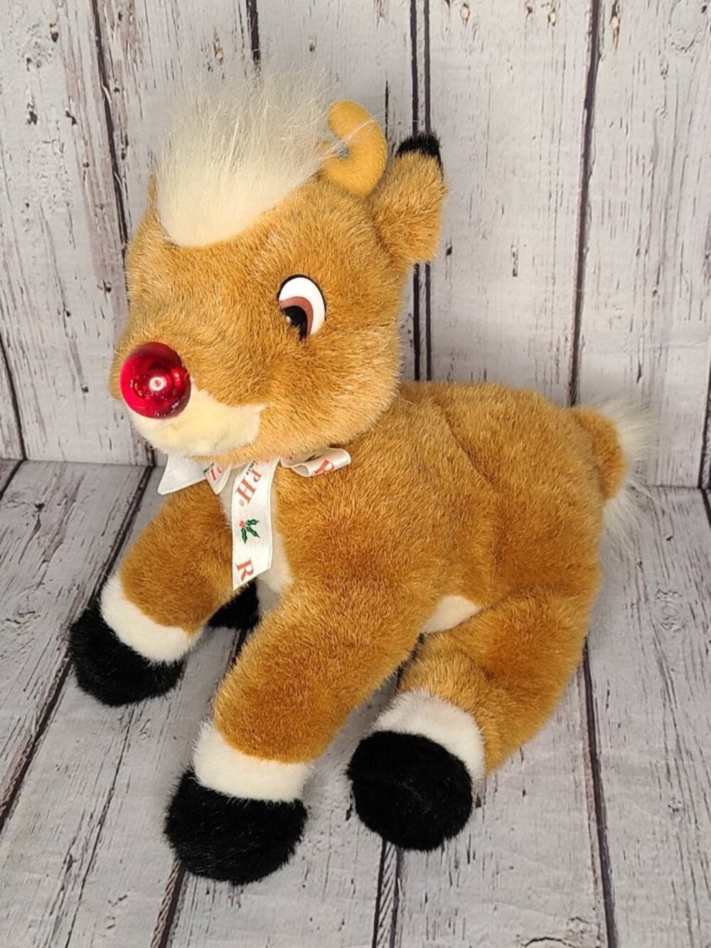15" Vintage 1998 Rudolph the Red Nosed Reindeer Stuffed Animal Plush JC Penney